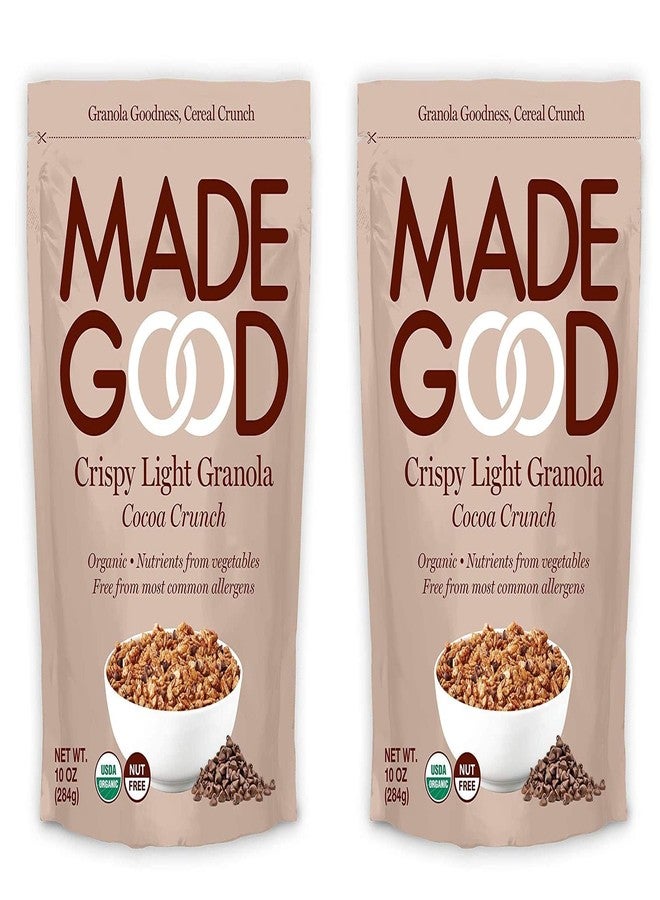 MADE GOOD MadeGood Crispy Light Granola Cocoa Crunch, 10 oz (284 g) (Pack of 2)