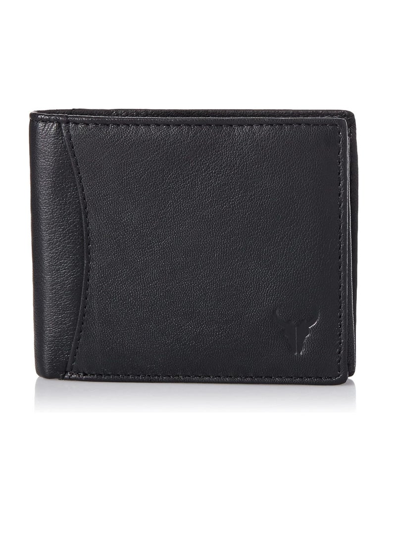 Napa Hide Leather Wallet For Men (Jade Black) - Image 1