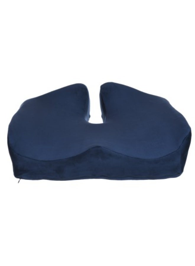 ماكس كمفورت مقعد ناسور مطوّر ميموري فوم مزوّد بطبقة جيل كحلي لتخفيف الضغط وآلام الجلوس الطويل ، تصميم طبي مريح للسيارة والمكتب والمنزل - Image 4