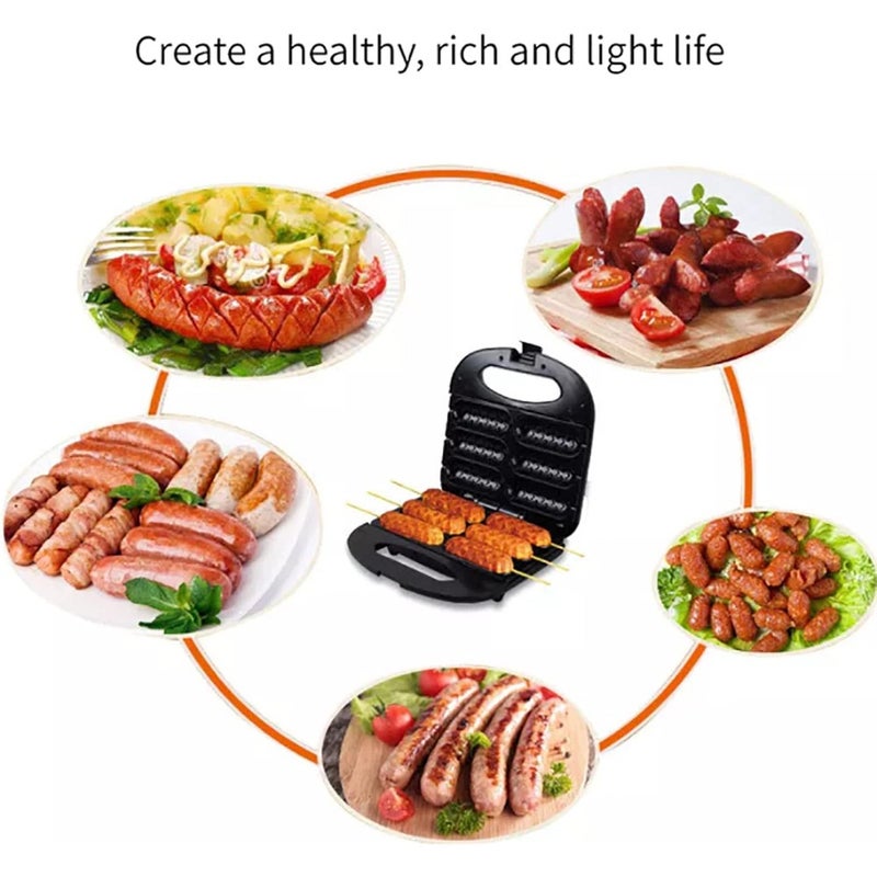 Corn Dog Maker, 6Pcs Waffle Stick 750W Home Electric Hot Machine With Non-Stick Plate, Double-Sided Heating, Easy To Clean, Perfect For Dogs On A Stick, Cheese - Image 4