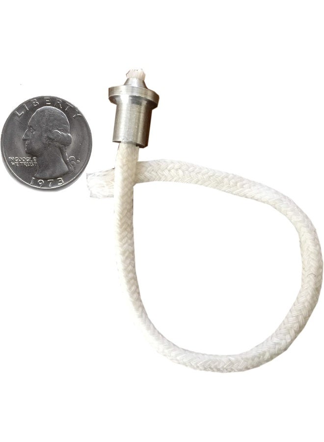 Firefly Fuels Small 5/16â€ Aluminum Wick Holders with 3.6mm Cotton Wicks 10-Pack â€“ Pre-Threaded Reusable Set for Small Refillable Oil Lamps, Reusable Candles and Mason Jars - Image 5