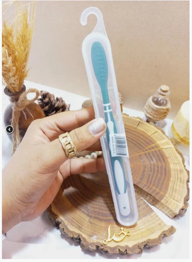 Extra Soft Silicone Toothbrush for Kids Adults with 0.01 mm Bristles, Over 2600 Ultra-Soft Bristles, Gentle Gum Care, Includes Safety Plastic Case for Hygienic Storage, Assorted Colour (3) - Image 3