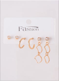 3 pairs earring set with different patterns (geometric shape) - pzsku/ZDB65DA3D4D06120BFA2CZ/45/_/1729438394/15672a42-265e-4a85-9421-f51073bc0658