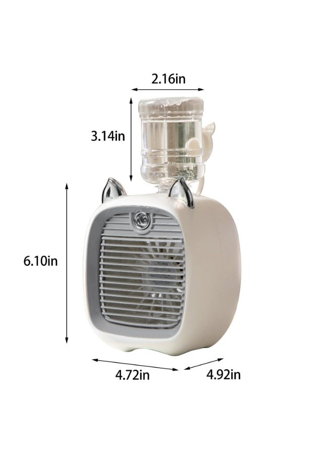 كيلا مروحة تكييف هواء تعمل بالماء، مروحة مكتب صغيرة، مروحة USB، مروحة تبريد ترطيب سطح المكتب المحمولة - Image 3