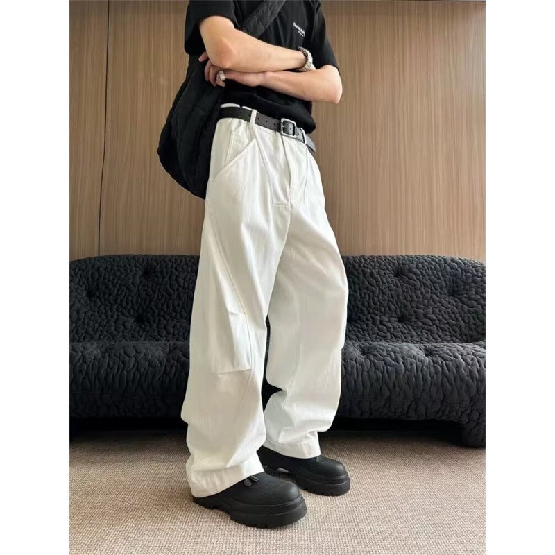Unisex Classic Denim Jeans Loose Fit Daily Outdoor Wear - Image 3