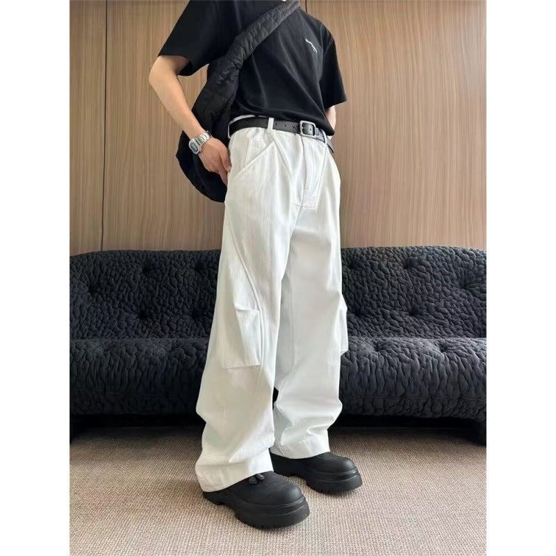 Unisex Classic Denim Jeans Loose Fit Daily Outdoor Wear - Image 2