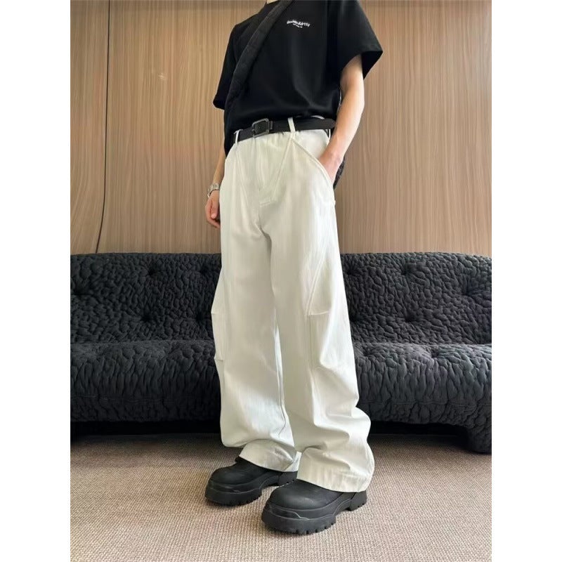 Unisex Classic Denim Jeans Loose Fit Daily Outdoor Wear - Image 4