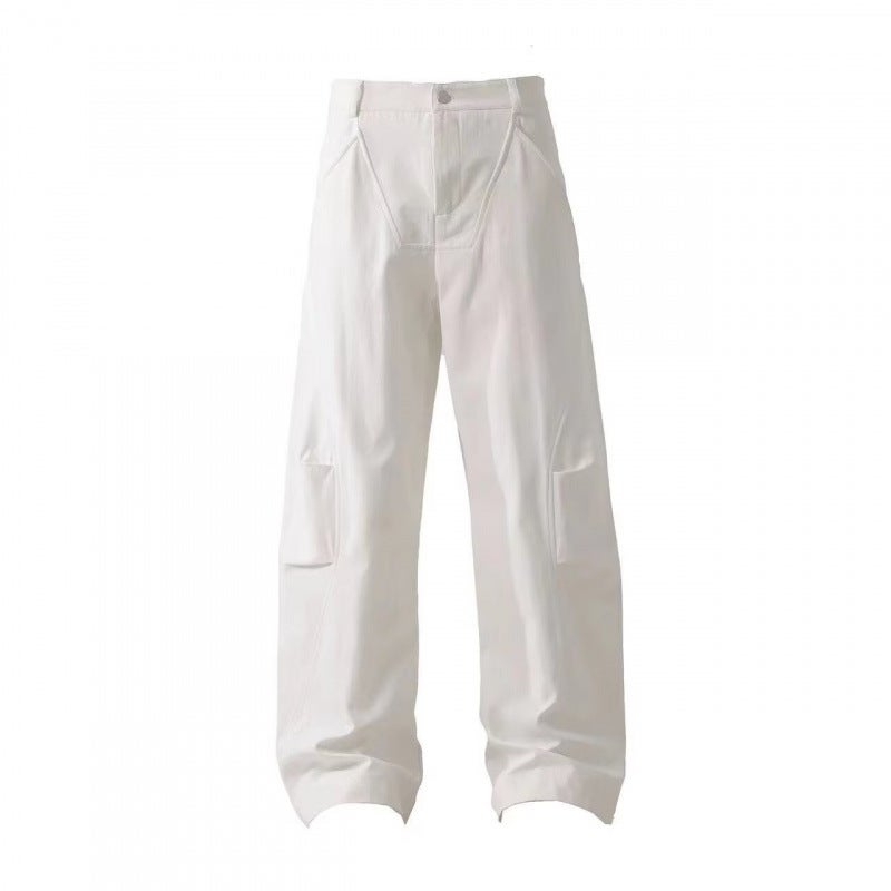 Unisex Classic Denim Jeans Loose Fit Daily Outdoor Wear - Image 1