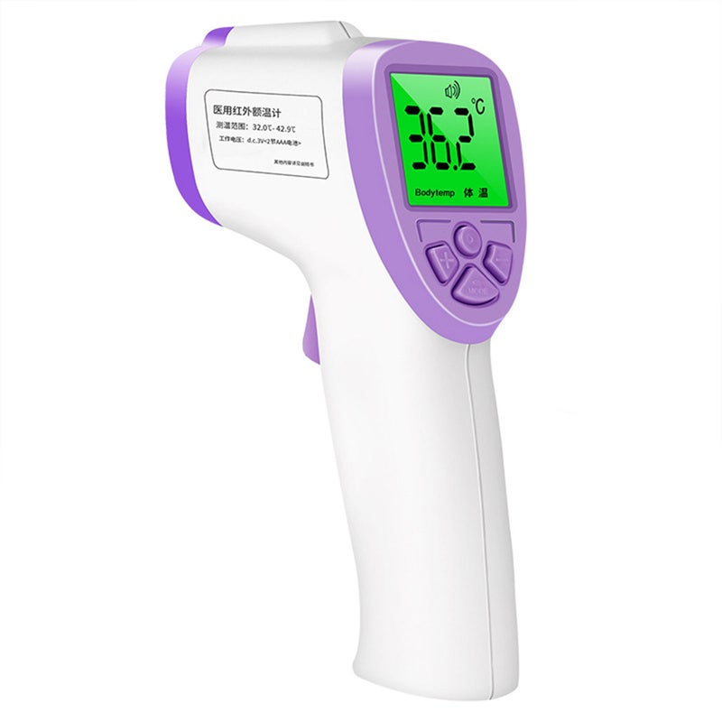 LCD Digital Infrared Thermometer Body Temperature for Adult Kids Forehead Non-contact Forehead Body Thermometer with Backlight DT6 - Image 1