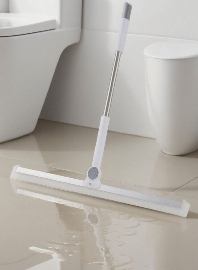 Stainless Steel Floor Wipers  180° Rotatable Magic Rubber Broom Home Squeegee Tool Cleaning Broom Mop for Pet Hair Remover For Cleaning Glass, Fine Dust, Hair, Liquid, Stains Water  - Image 1
