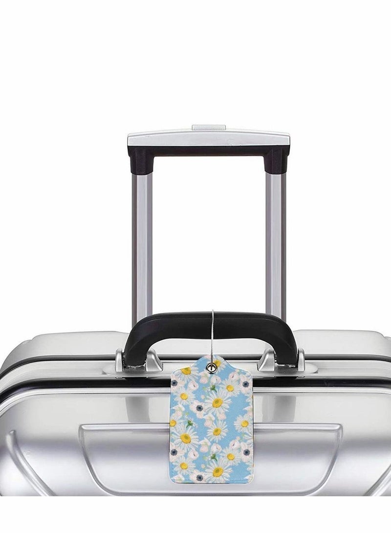 Luggage Tag for Suitacase, 2 Pcs Fintie Privacy Cover ID Label with Stainless Steel Loop and Address Card for Travel Bag Suitcase - Image 5