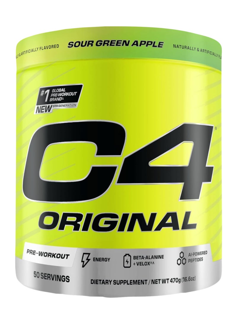 سيلوكور مسحوق طاقة قبل التمرين الأصلي مكمل للرجال والنساء مع الكرياتين والكافيين ومعزز أكسيد النيتريك والستراتين وبيتا ألانين بنكهة فواكه - 50 حصة - قد يختلف التعبئة والتغليف - Image 1