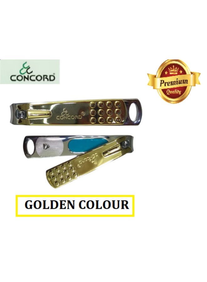 CONCORD Premium Nail Clipper -Golden color -1 Piece - Image 1