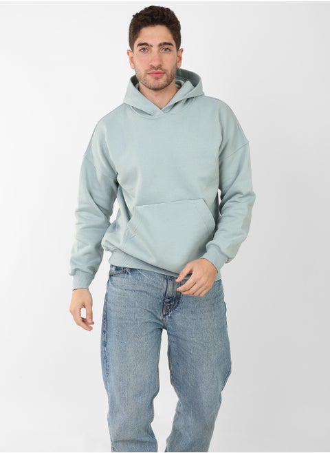 Mint Basic Hoodie For Men Size L