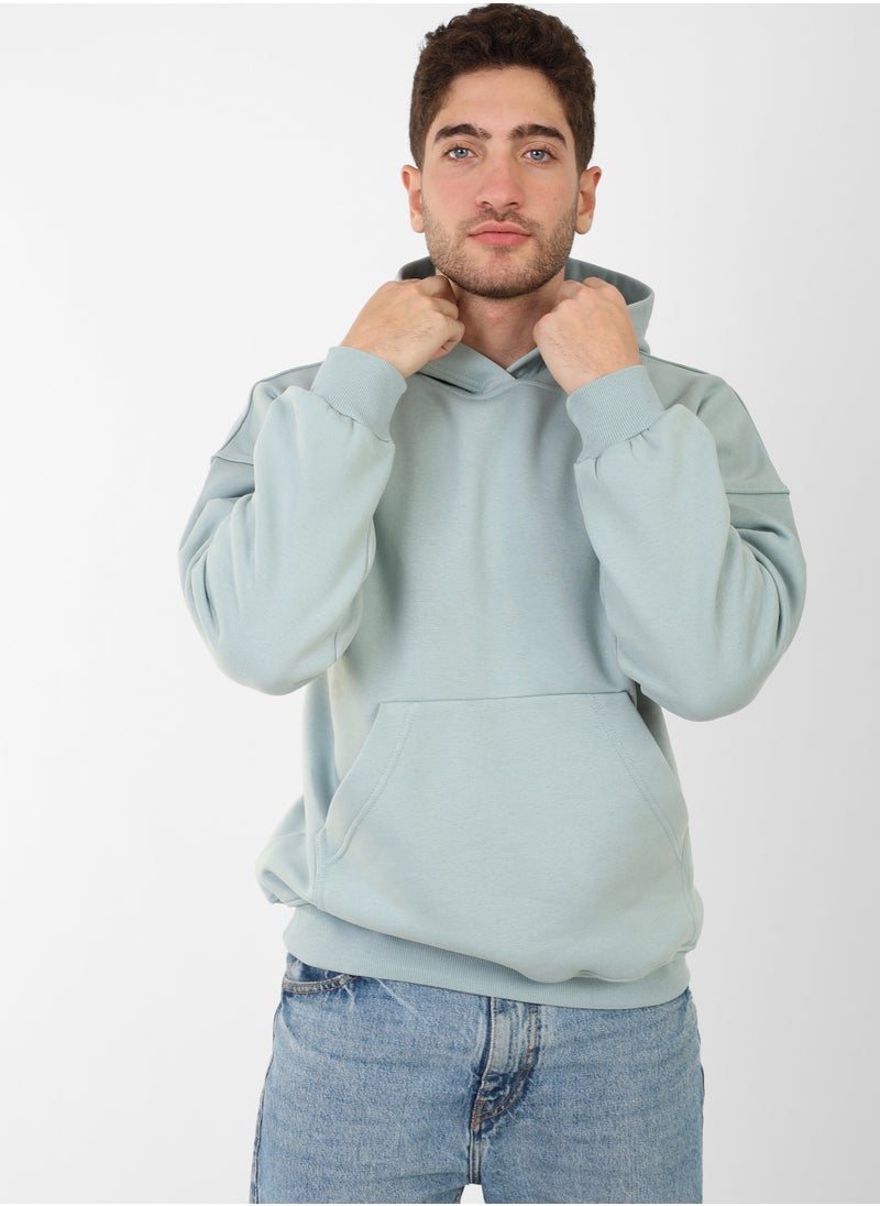 Soft Steps - Mint Basic Hoodie For Men Size L - Image 1