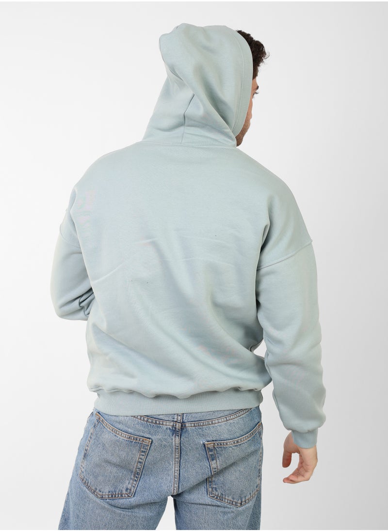 Soft Steps - Mint Basic Hoodie For Men Size L - Image 1