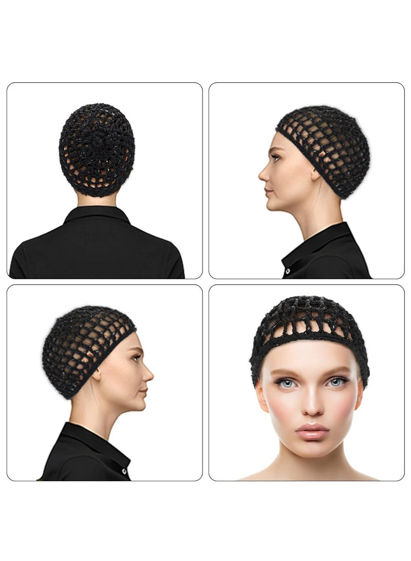 Generic 2 Pcs Hair Nets Cap,Sleeping Hair Net Snoods Wrap Bonnets,Long Straight Curl Wig Head Protector,Women Ballet  - Image 4