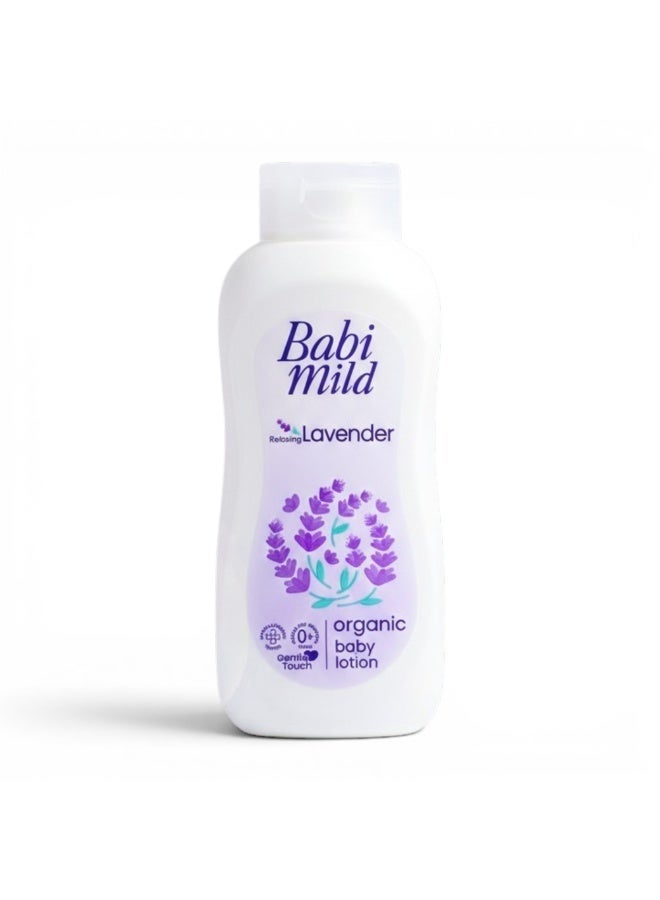 BABIMILD Babi Mild Relaxing Lavender Organic Baby Lotion – Gentle Touch Moisturizing Care for Soft & Calm Baby Skin (0+ Months)180ml - Image 1