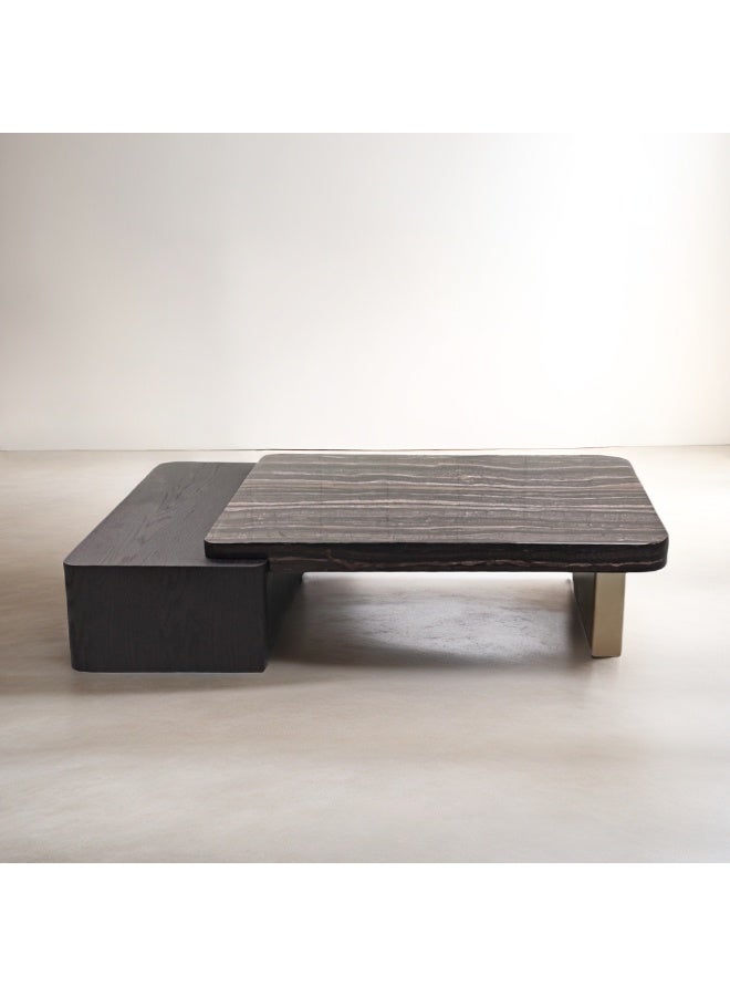 بيتونيا طاولة قهوة أليسو - اسود ومتعدد الالوان - Image 1