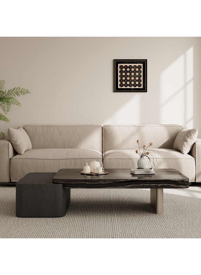 بيتونيا طاولة قهوة أليسو - اسود ومتعدد الالوان - Image 3