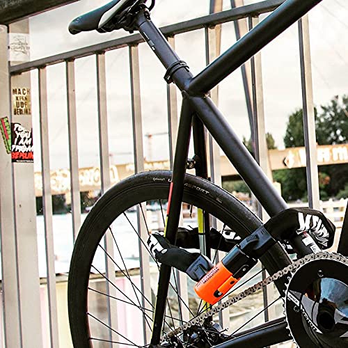 Kryptonite Evolution 1090 Bike Chain Lock, 3 Feet Long 10mm Steel Chain Heavy Duty Anti-Theft Sold Secure Gold Bicycle Chain Lock with Keys for Bike, Motorcycle, Scooter, Bicycle, Door, Gate, Fence - Image 4