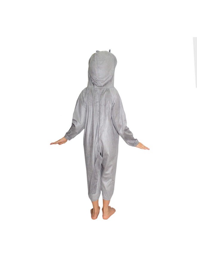 Kaku Fancy Dresses - Kaku Fancy Dresses Polyester Squirrel Animal Costume For Kids - Grey, 5-6 Years | Animal Fancy Dress For Boys & Girls - Image 1