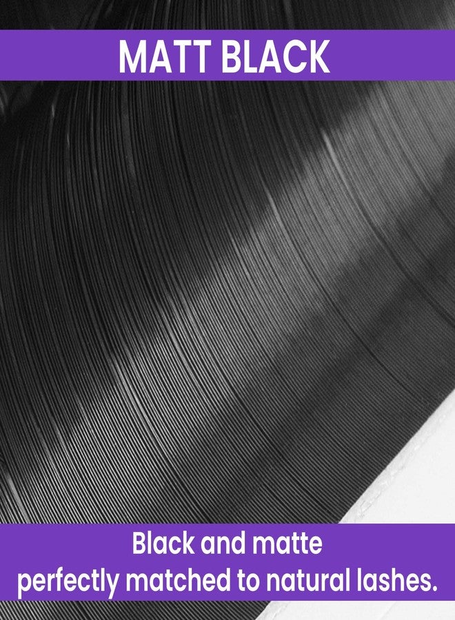 CL CAMILLASH Round Lash Extension Russian Volume (0.05/8-15MM/CC-Curl) Tray Wholesale Supplies,Pestañas Mink Single Individual Eyelash Extensiones Matt Black - Image 2