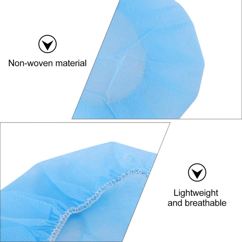 Hemobllo Disposable Headphone Covers - 100 Pcs Nonwoven Earphone Covers Stretchable Headphone Covers Dust-Proof Sanitary Headset Ear Pads Cover Protector (Blue, 11cm Diameter) - Image 5
