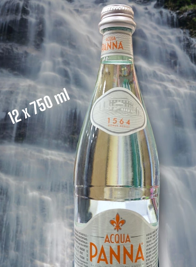 Acqua Panna Acqua Panna Natural Mineral Water -Glass - 12 X 1 Ltr (Pack Of 12)  - Image 2