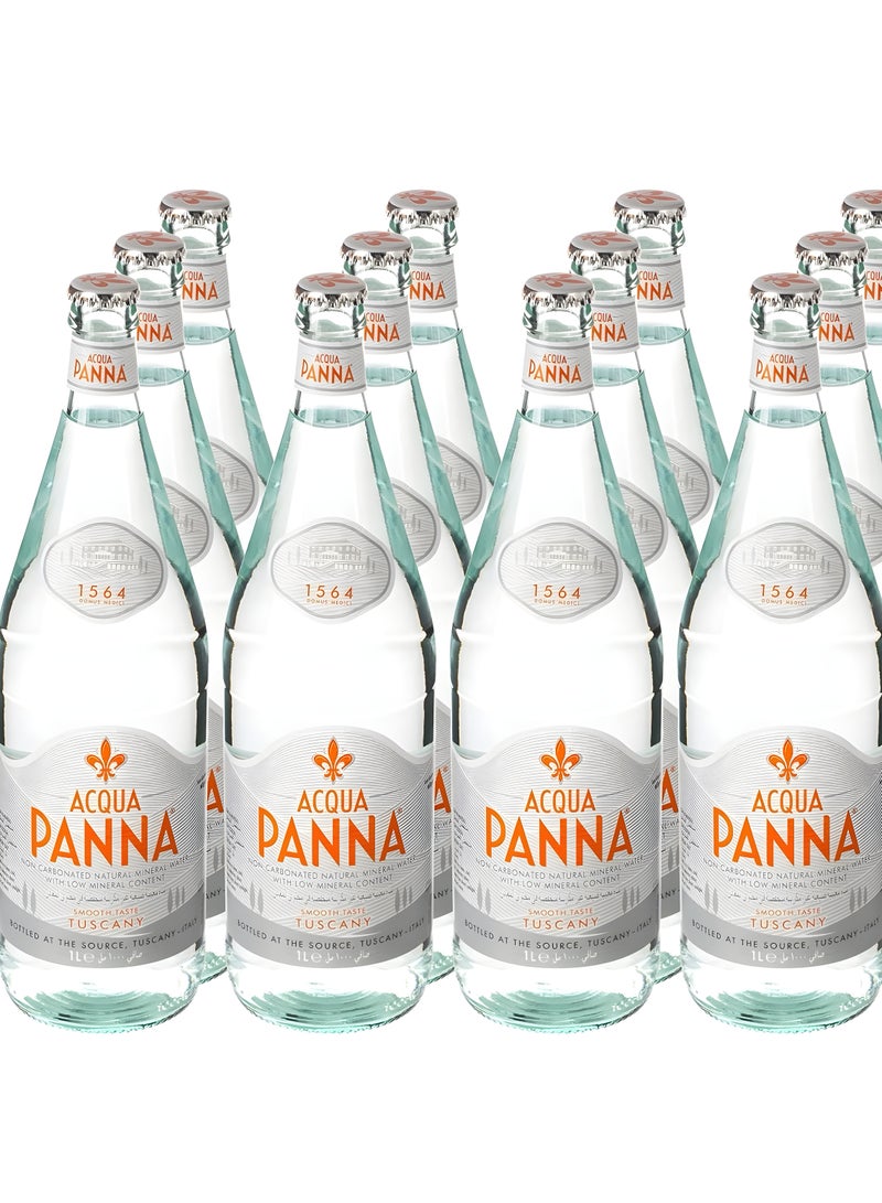 Acqua Panna Acqua Panna Natural Mineral Water -Glass - 12 X 1 Ltr (Pack Of 12)  - Image 3