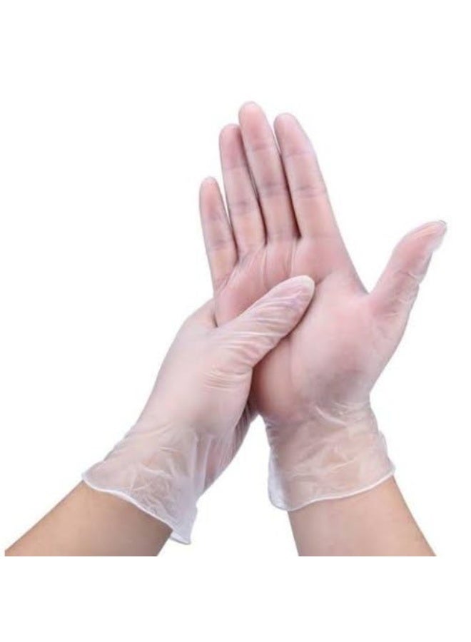 Vinyl Examination Gloves, Powder-Free, Latex-Free,  100 Count, Clear - Image 1