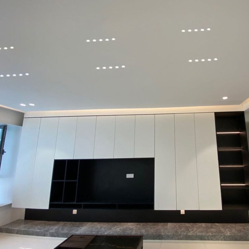 Mini Recessed COB Spotlight Stable Heat Dissipation LED Recessed Ceiling Spotlight 3W Silver Lamp Body AC85‑265V Positive White Light 6000K - Image 2
