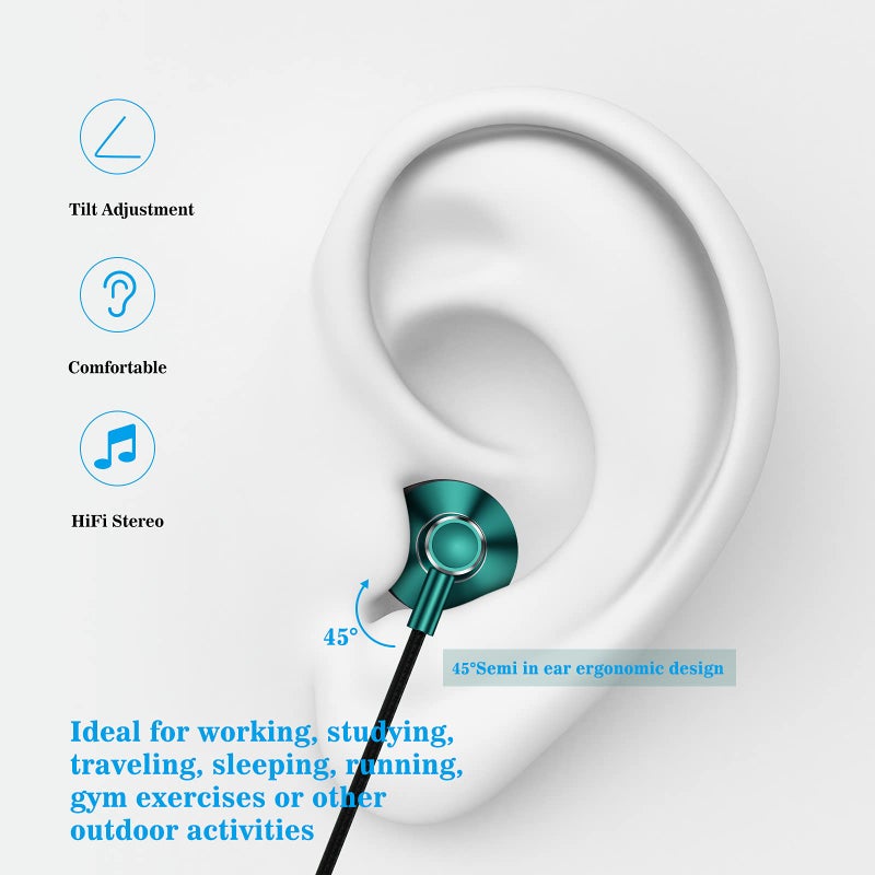 ACAGET USB C Earbuds for Samsung Galaxy S25 S24 FE S23 Plus S22 Ultra A35 A54 USB Type C Headphones HiFi Stereo Wired USB-C Earphones with Mic Volume Control Android Headphone for iPhone 15 16 Pro Max Green - Image 5