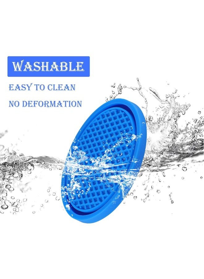 Legion Car Cup Coaster, 4PCS Universal Non-Slip Cup Holders Embedded in Ornaments Coaster, Car Interior Accessories, Blue - Image 3