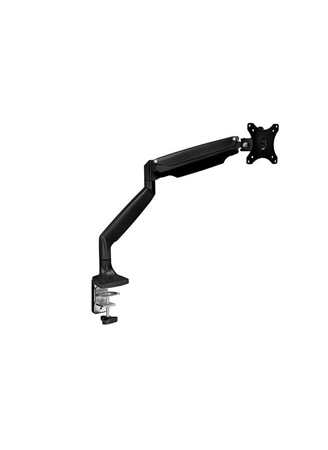 erorex - Single Monitor Arm Desk | Gas Spring Monitor Arm | Full Motion Articulating Height Adjustable | Fits 21 22 23 24 27 30 32 Inch VESA Compatible Computer Screen | Clamp and Grommet Base - Image 1
