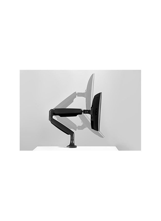 erorex - Single Monitor Arm Desk | Gas Spring Monitor Arm | Full Motion Articulating Height Adjustable | Fits 21 22 23 24 27 30 32 Inch VESA Compatible Computer Screen | Clamp and Grommet Base - Image 1