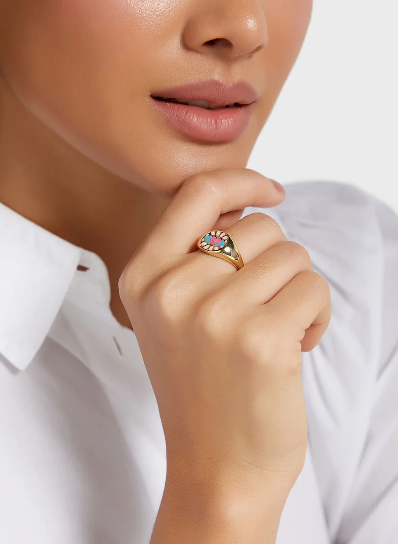 Fashionbox Sparkle Ring Heart