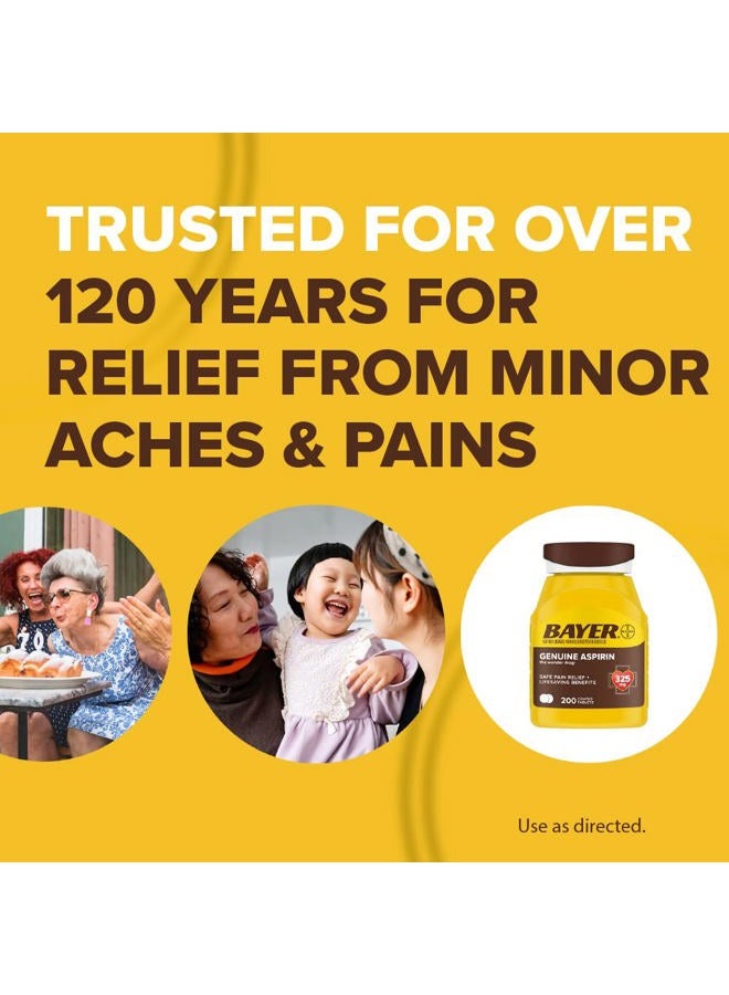 BAYER أسبرين أصلي 325 ملغ، مسكن للألم وخافض للحرارة، ألم الرأس، العضلات، التهاب المفاصل الطفيف، الظهر، الأسنان، وآلام الدورة الشهرية، 300 قرص مغلف - Image 3