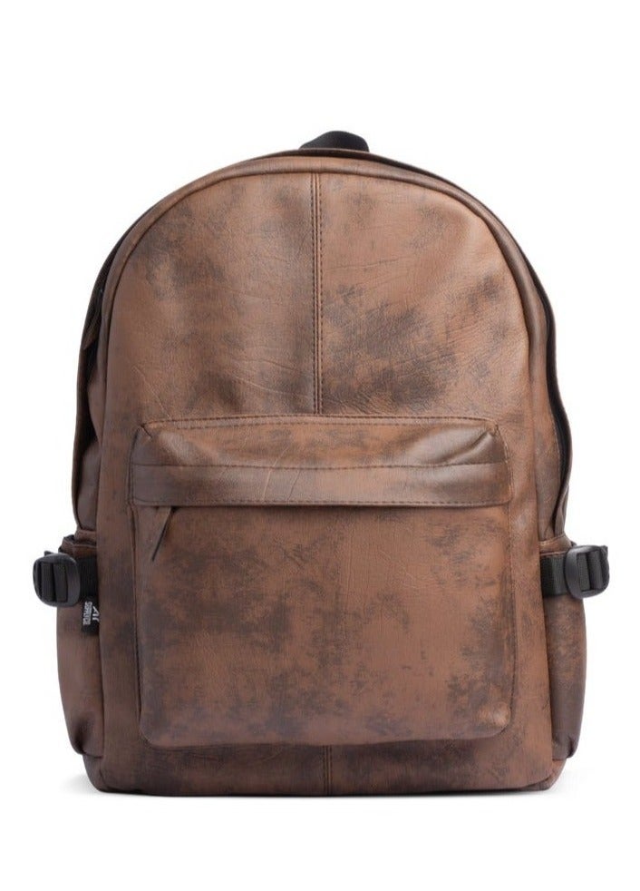 Ar supply Ar Leather Backpack by Arij Bags | Backpack for Daily Use, Work and University, Large Main Compartment, Laptop Pocket, Multiple Outer Pockets (43 × 30 × 12 cm) (Brown) - Image 1