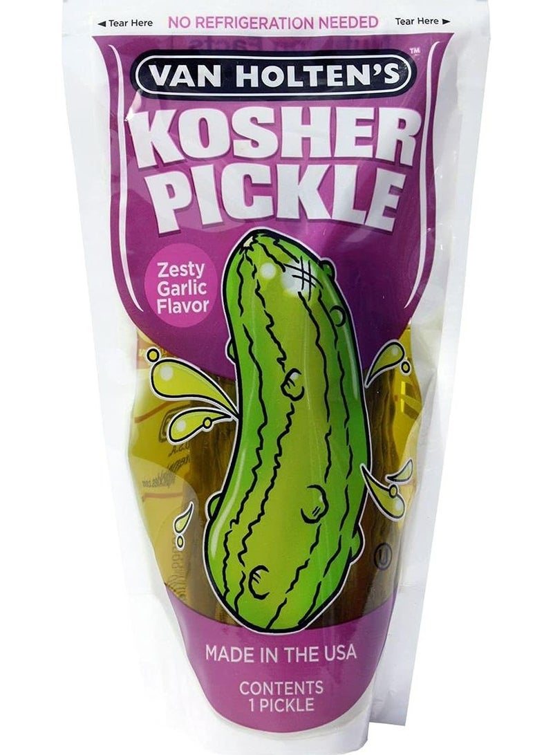 Kosher One Zesty Garlic Flavor One Cucumber Pickle