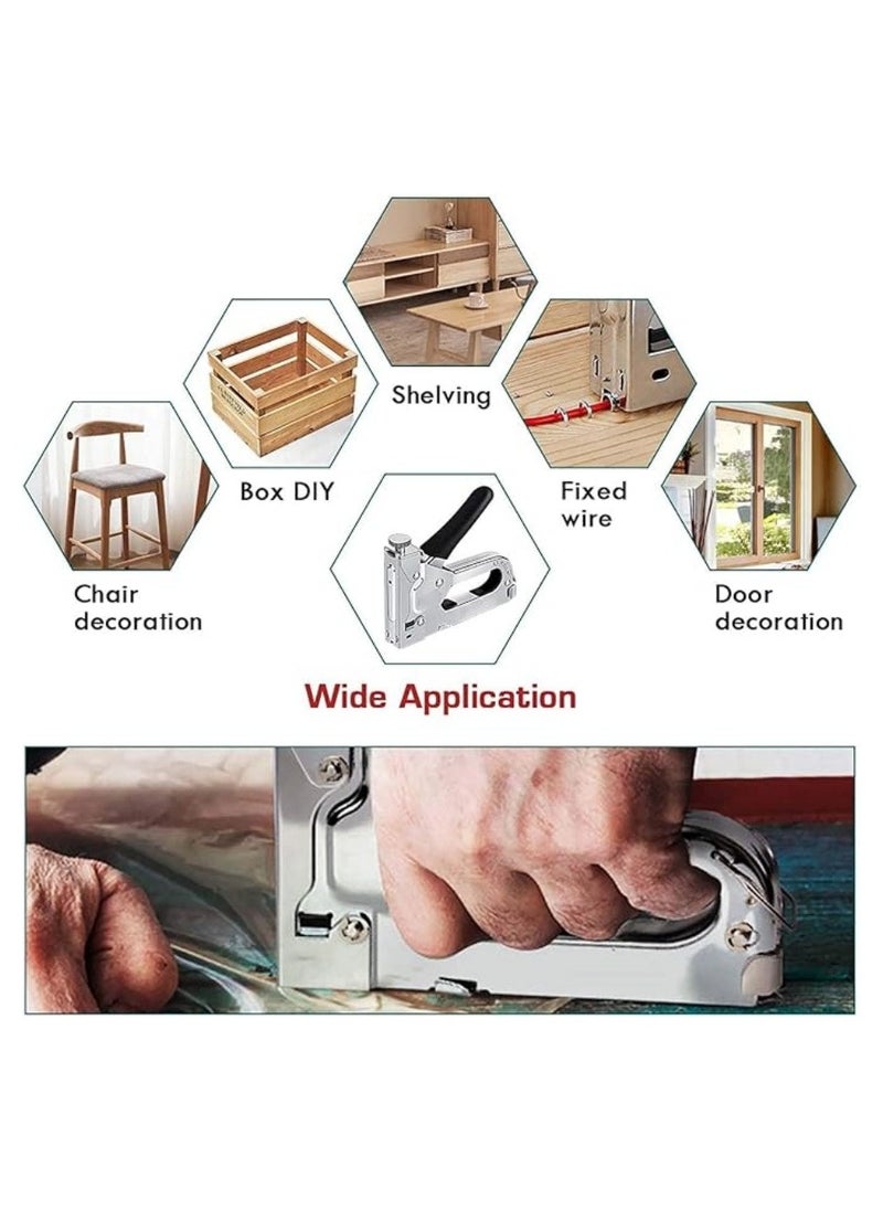 Generic - Staple  Heavy Duty, 3-in-1 Upholstery Staple  Kit with 3000 Staples, Stapler Remover, Manual Brad Nailer with Specific Staples Outlet Position Indicator - Image 1