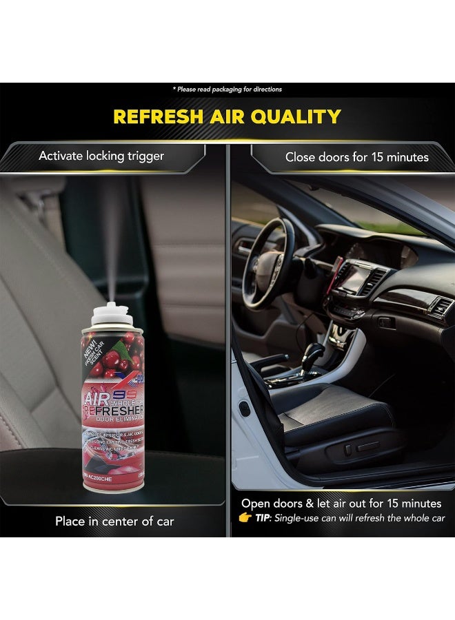 X Pro 99 2 pcs X-99 Pro Whole Car Air Freshener Cherry Scent 200ml Odor Eliminator AC Cleaner Interior Deodorizer Spray for Car Cabin Refresh Long Lasting Fragrance - Image 4
