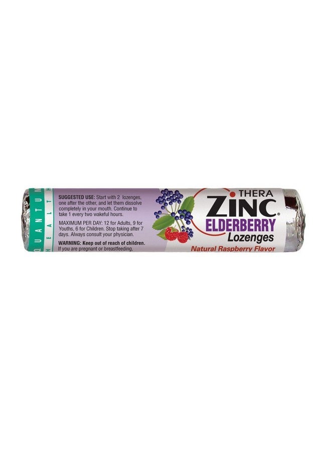 Quantum Thera Zinc Elderberry Lozenges, 14 Count (Pack of 12)