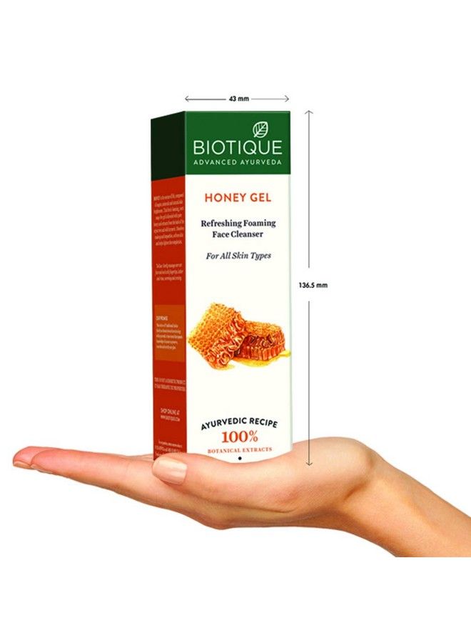 Biotique Honey Gel Soothe & Nourish Foaming Face Cleanser Foe All Skin Types 120Ml (Pack Of 2) - Image 5