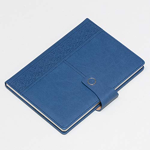 REGAL A-5 PU Leather Stylish & Durable Hardcover Notebook Diary Journal with Magnetic Flap Closure and Pen Holder, 192 pages, 80 gsm (Cobalt Blue) - Image 2