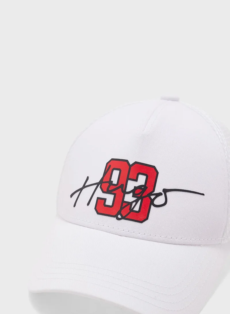 HUGO Logo Curved Peak Caps