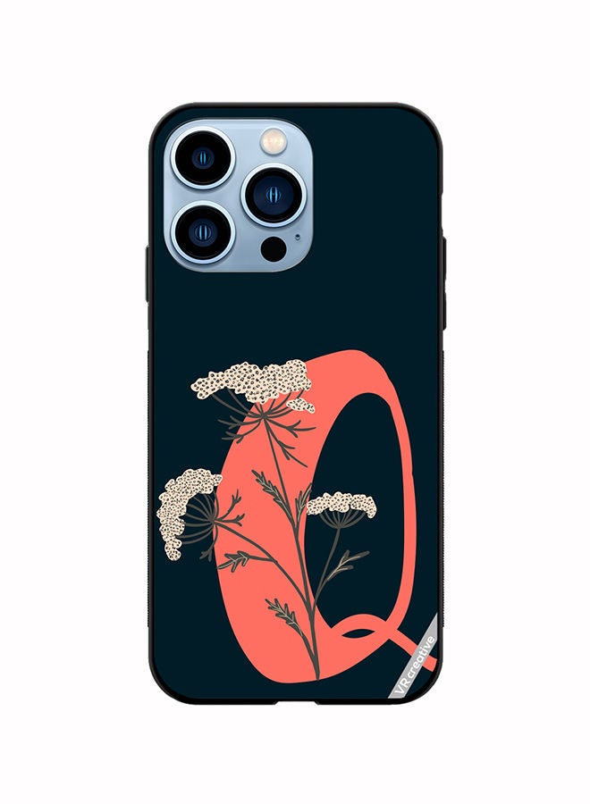 VR CREATIVE Protective Case Cover For Apple iPhone 14 Pro Max Alphabet Q Design Multicolour - Image 1