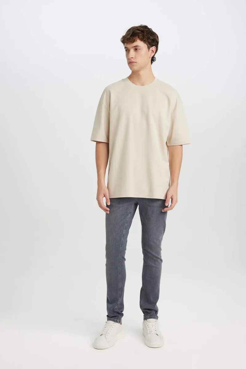 DeFacto Oversize Crew Neck Basic T-Shirt