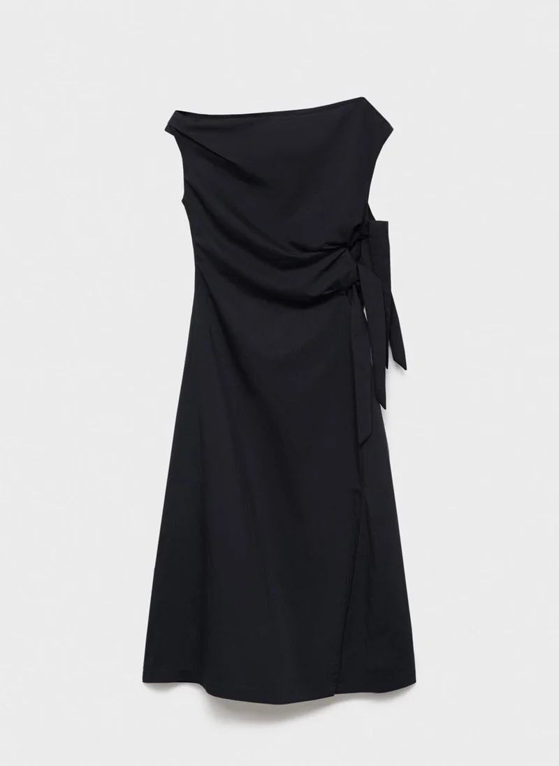 MANGO  Asymmetrical knotted dress for Women | Best Price UAE