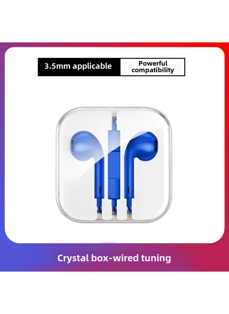 Generic - High Bass Earphones with Mic for Apple Android Huawei[Dark blue] comfortable-boxed BTE-10 stereo [Dark blue] comfortable-boxed BTE-10 stereo - Image 1